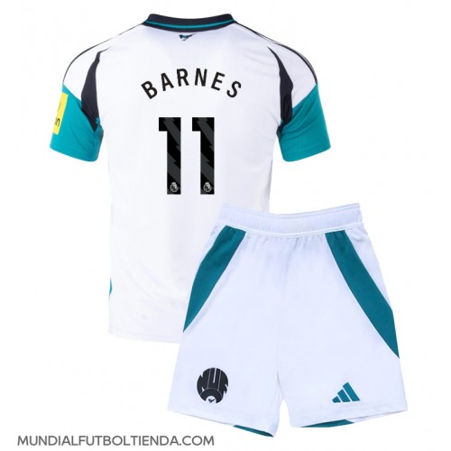 Camiseta Newcastle United Harvey Barnes #11 Tercera Equipación Replica 2024-25 para niños mangas cortas (+ Pantalones cortos)